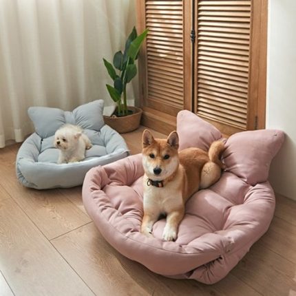 방석 애견 반려동물 고양이 강아지 리본 사계절 쿠션