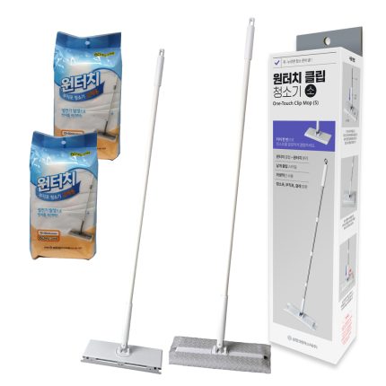 삼정 원터치 클립 밀대청소기 자루분리조립 물걸레